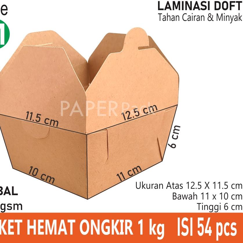 

12.12 HARGA GROSIR FOOD PAIL PAKET 54 PCS/PAPER RICE BOX SEDANG/RICEBOWL/DUS MAKANAN/DUS NASI GORENG AYAM GEPREK/PAPER LUNCH BOX buruan