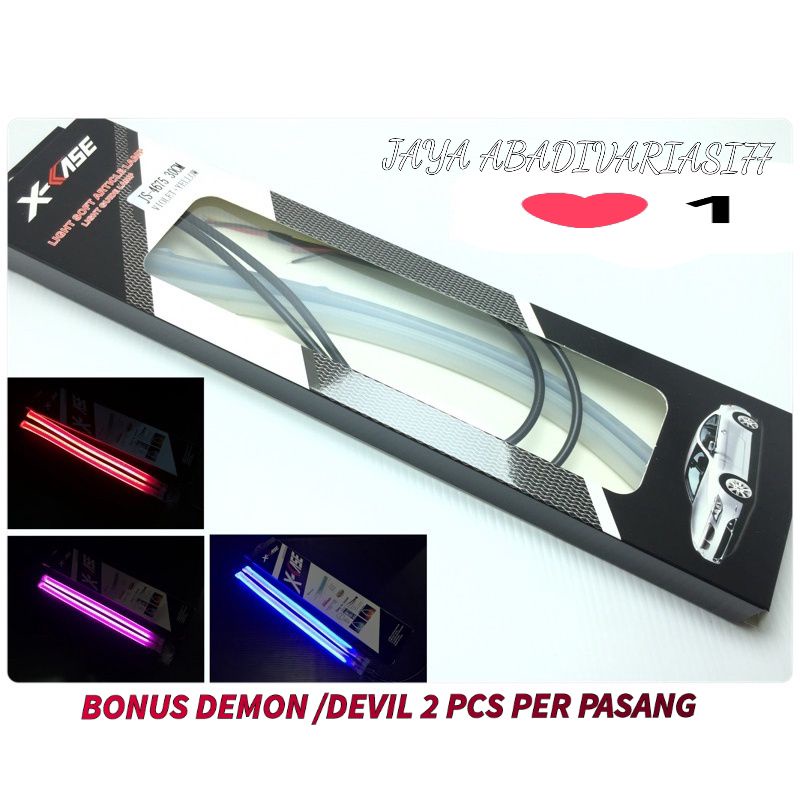 BONUS DEMON 2 PCS ALIS RUNNING X-CASE 30CM DENGAN WELCOME LIGHT