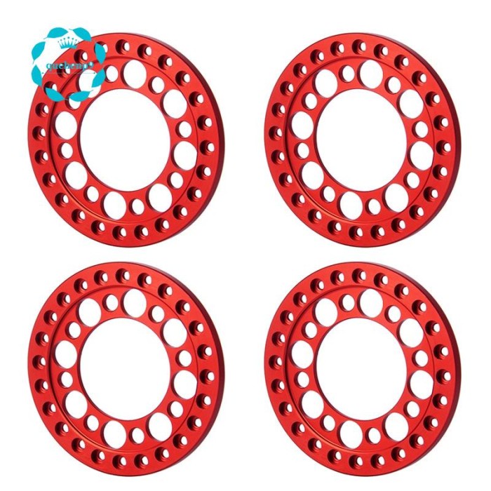 Terlaris 4Pcs Cincin Beadlock Roda Luar Mobil Rc Untuk 1 / 10 Rc Crawler Axial