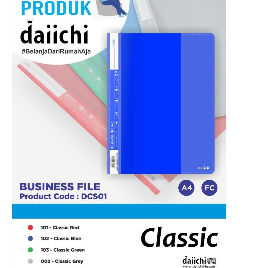 

Terbaru⚡️⚡️Business File Daiichi A4/ Folio (Isi 12)