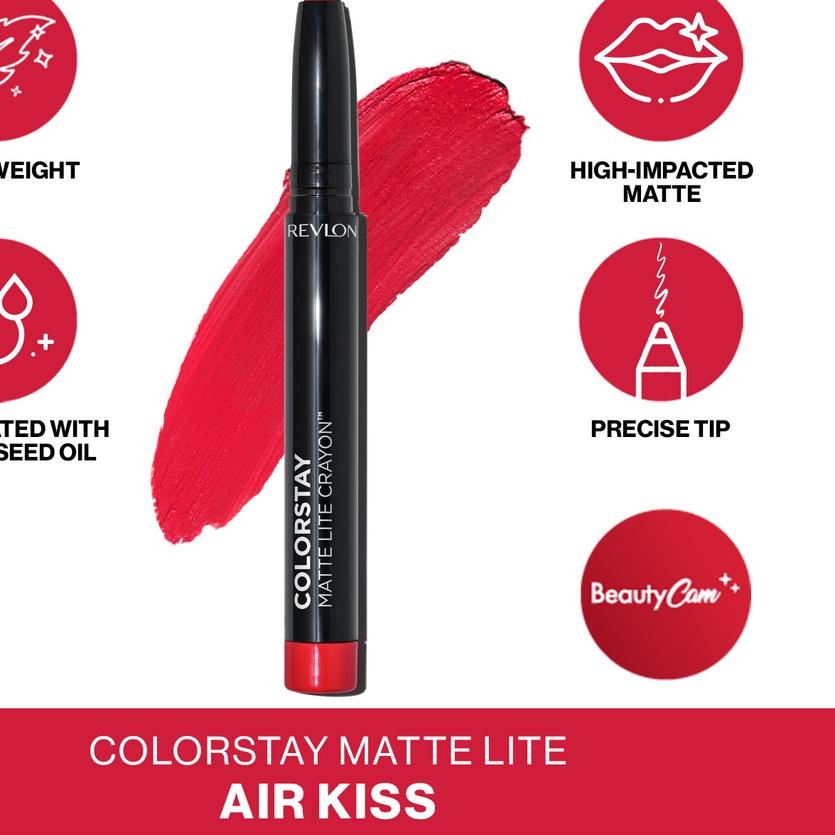 ☻ Revlon Colorstay Matte Lite Crayon (Full-Coverage Matte Lip Color Crayon) ➽
