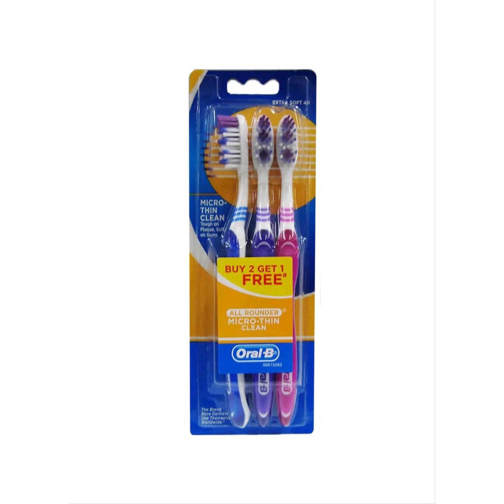 ORAL-B ALL ROUNDER MICRO-THIN 40S 2+1