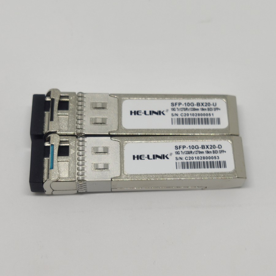 HE-LINK SFP+ 10G bidi 10km 20km 40km 60km 80km singlecore LC SFP-10G-BD-SM 1270 1330 10Gbps 10Gb 10G