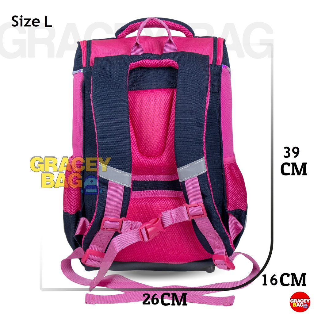 GB-F006 Tas Ransel Sekolah untuk Anak Perempuan Premium Import