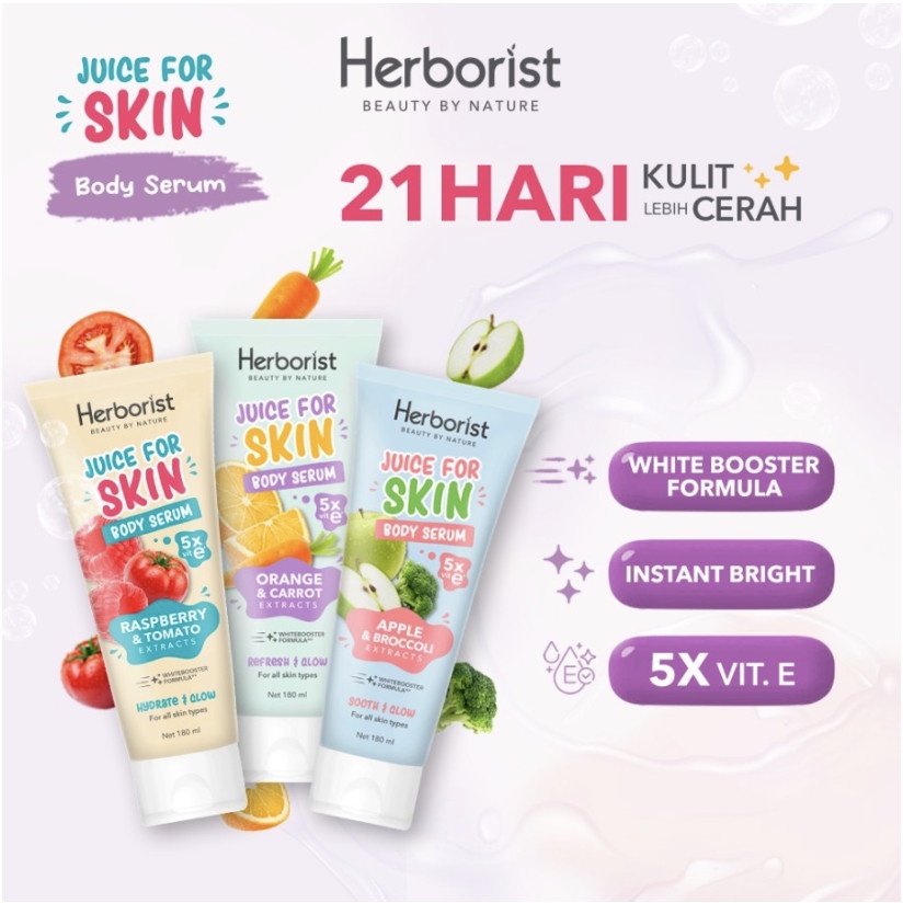 Herborist Juice For Skin Body Serum Face Scrub Exfoliating Gel