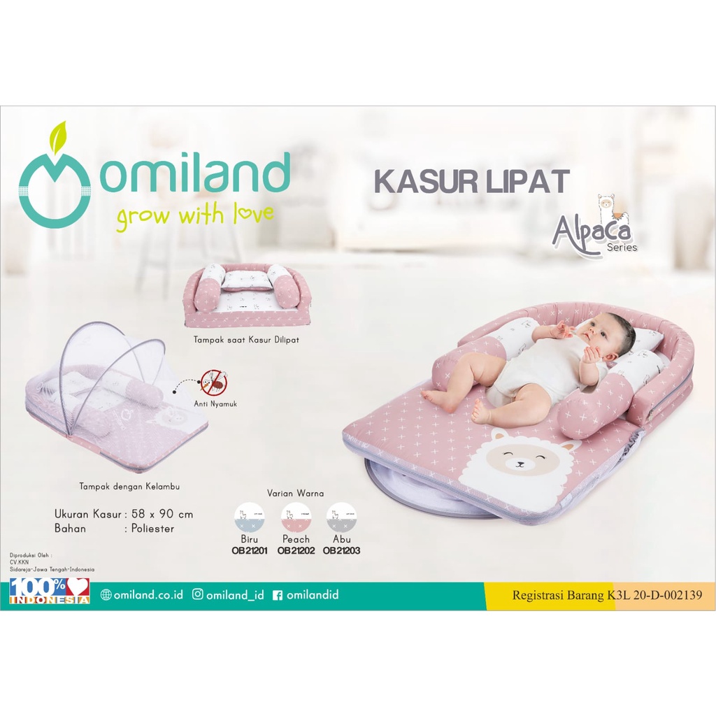 OMILAND Kasur Lipat Alpaca Series
