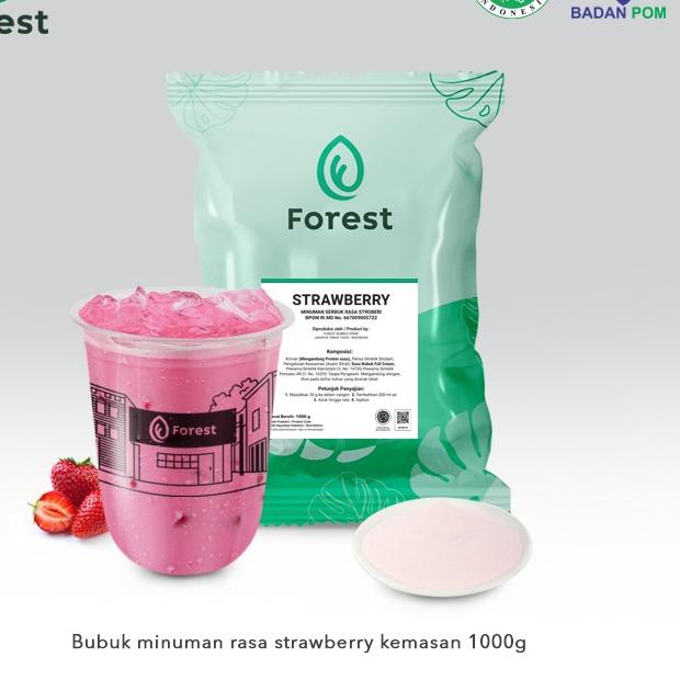 

✨12.12✨ Bubuk Minuman STRAWBERRY Powder - Forest Bubble Drink !