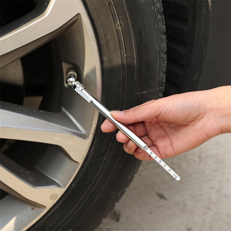 Universal Portable Mini Tahan Lama Pengukur Tekanan Styling Mobil Bentuk Pulpen Emergency Tire Air Pressure Test Meter Dengan Skala
