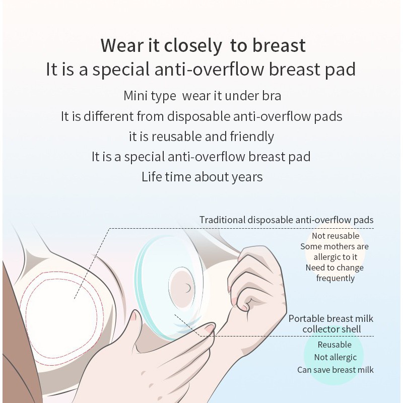 Penampung ASI CmBear 1BOX isi 2pcs / Breast Pad Silicone / Breast Shell