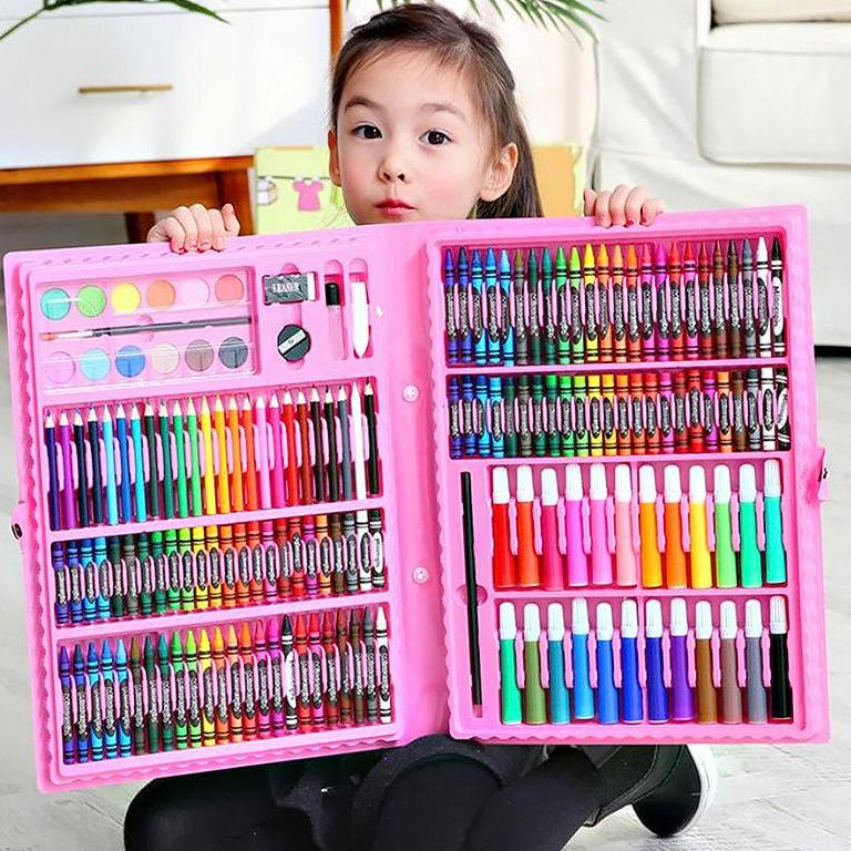 

3.3 HARGA GROSIR Stationary Set isi 86 pcs Pensil Crayon Warna Cat Air / Perlengkapan Sekolah Menggambar Anak / Alat Warna