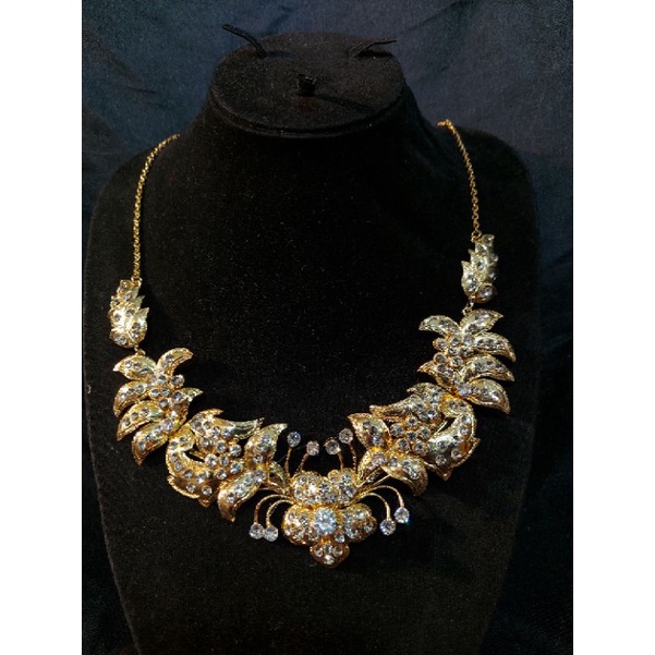 kalung pengantin solo basahan batu tanam diamond zicron