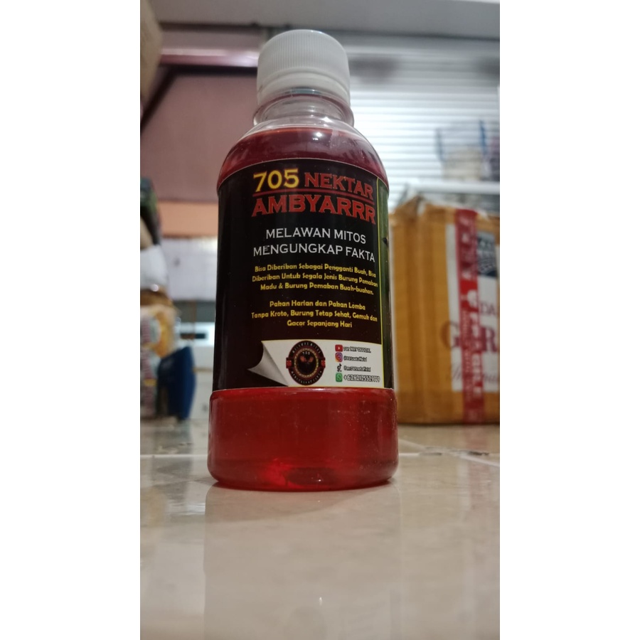 705 NEKTAR RED AMBYAR  UNTUK KOLIBRI CUCAK IJO KONIN SOGON PLECI