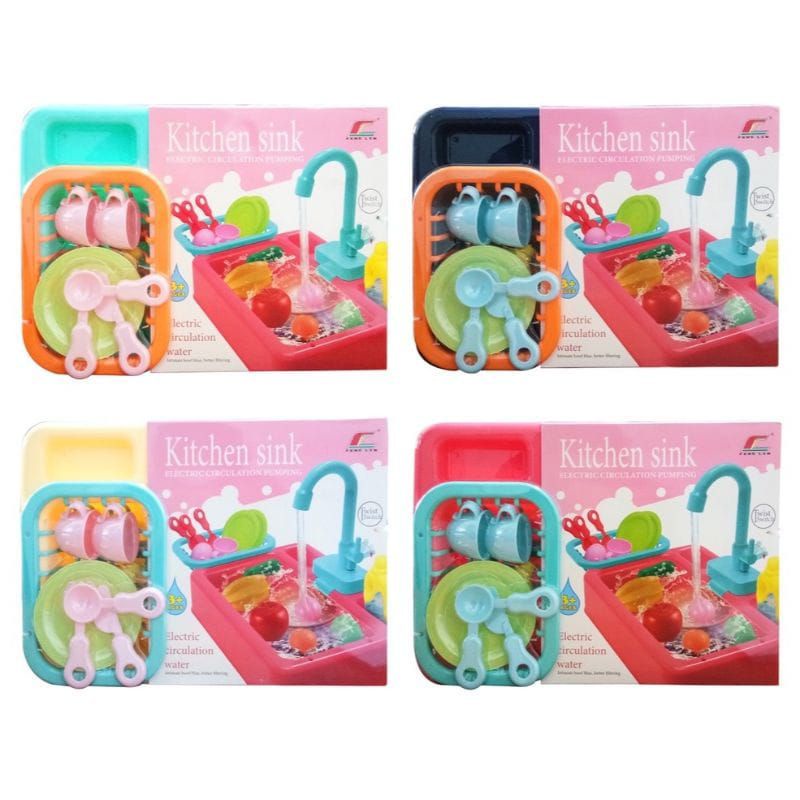 MAINAN ANAK CUCI PIRING WASTAFEL / KITCHEN SINK SET / MAINAN EDUKASI ANAK