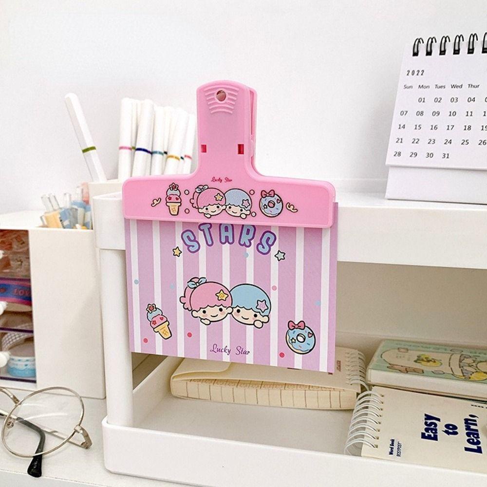 Mxbeauty Paper Clip Anime Kartun Perlengkapan Kantor Akun Tangan Voucher Holder Memo Holder Folder Tiket