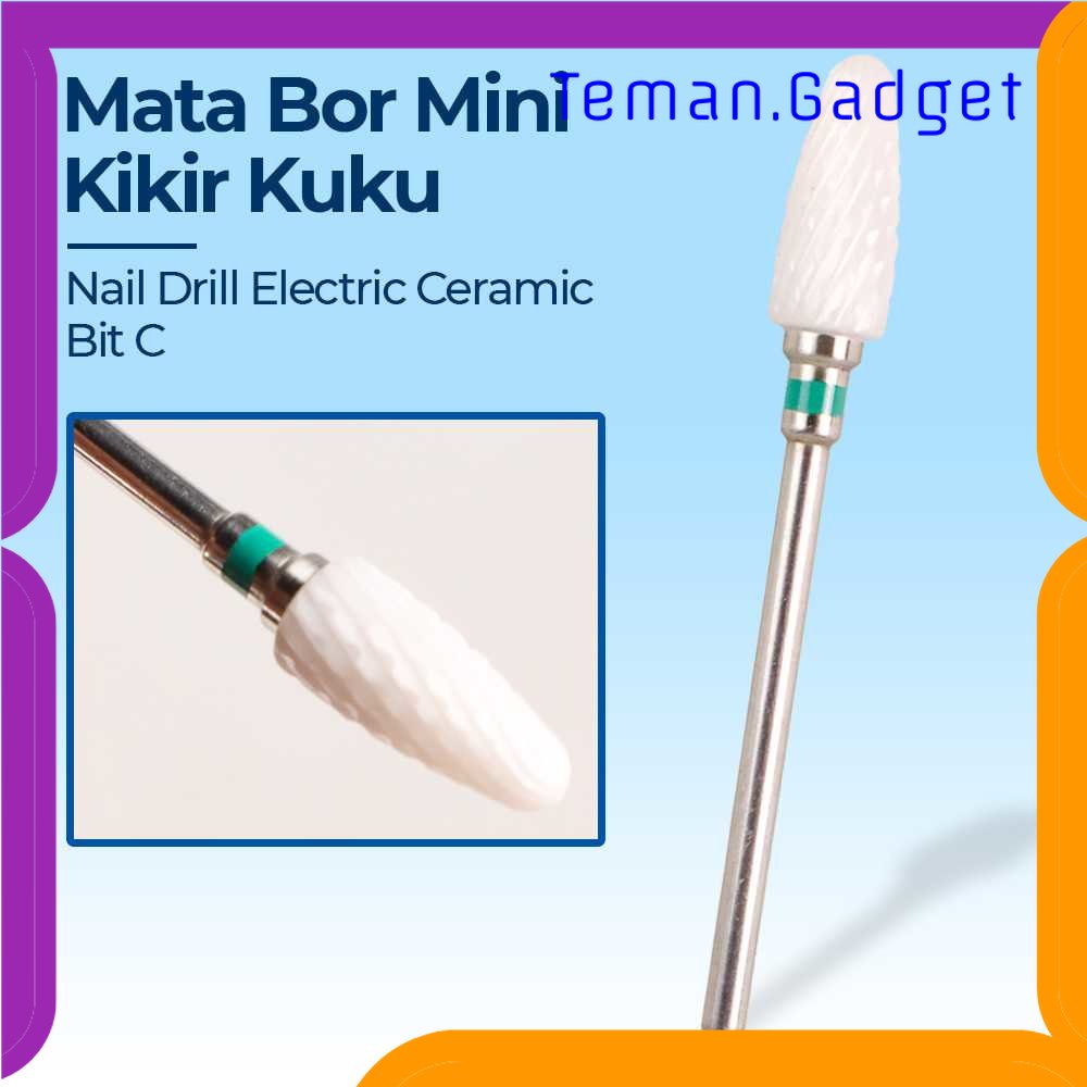 TG - PRW ERUIKA Mata Bor Mini Kikir Kuku Nail Drill Electric Ceramic Bit C - ER2