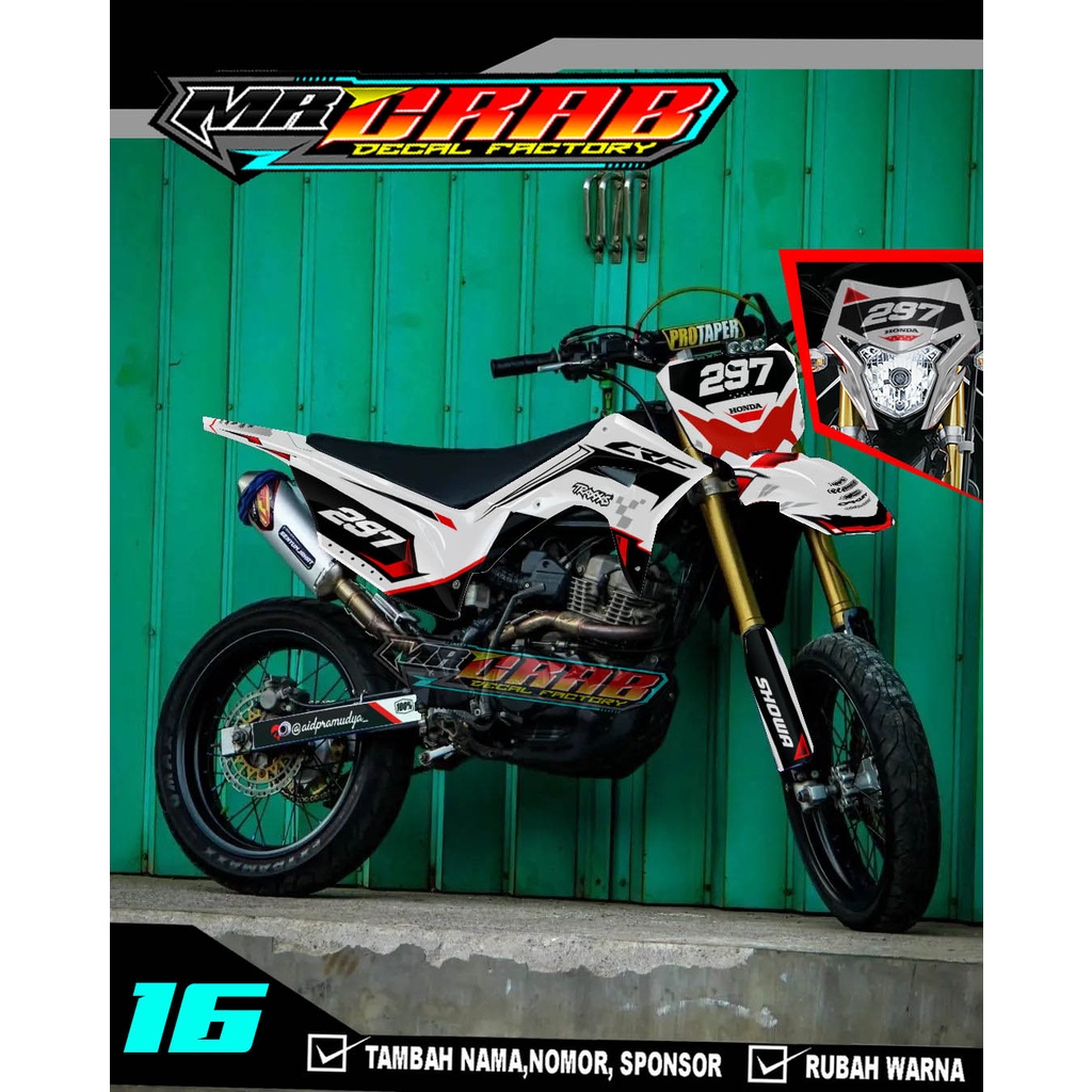 DECAL CRF 150  FULL BODY - DECAL CRF 150 VARIASI SIMPLE 16