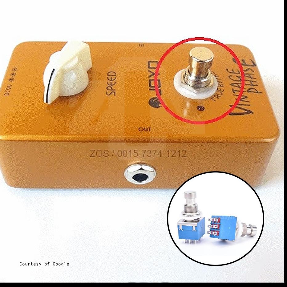 Pasti Heboh Switch Pedal Effects Foot Push 3PDT 9Pin True Bypass Blue