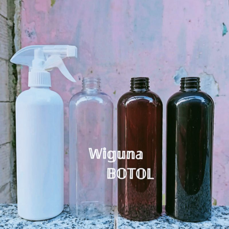 Botol Spray Triger 500ml Model Tinggi / Botol PET 500ml Model Tinggi Tutup Spray Triger Kispray