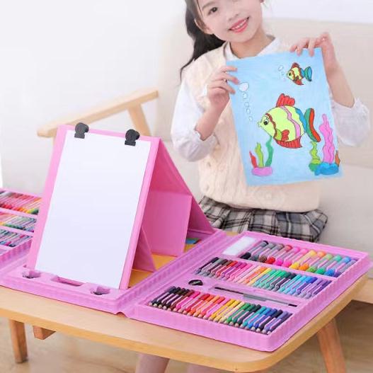 

DAPATKAN SEGERA ✷ [ABJ] Crayon Anak Pengasah 208pcs Set Alat Menggambar Melukis Anak-anak Crayon Cat Air Pensil#