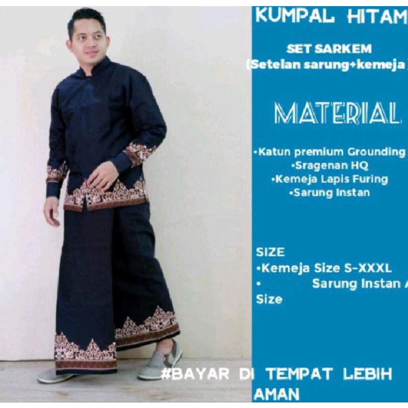KEMEJA BATIK KOKO SETELAN SARUNG||KEMEJA BATIK SOLO MUSLIM||KEMEJA BATIK KOKO LEBARAN MAUPUN PENGAJI