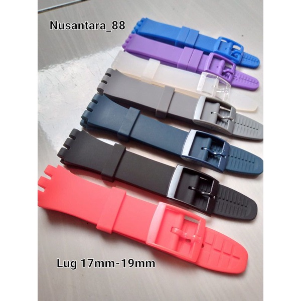 Strap Tali jam tangan swacth Lug 17mm 19mm