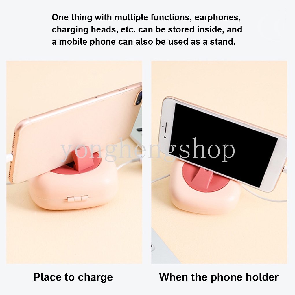 Kotak Penyimpanan Kabel Data / Charger / Headphone Portable Untuk Travel