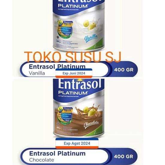 

♨ ENTRASOL SENIOR PLATINUM Vanila 400 gr/Coklat/VANILLA/400gr ▲