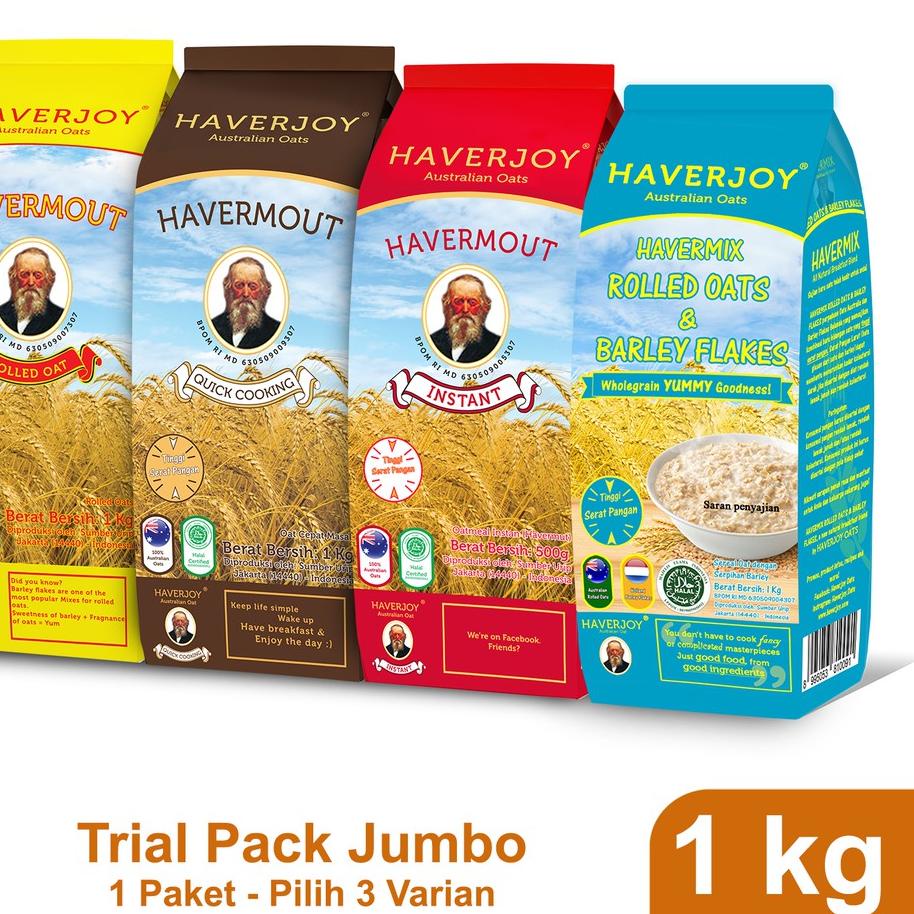 

♨ Haverjoy Trial Pack Jumbo All Varian 1kg ➱