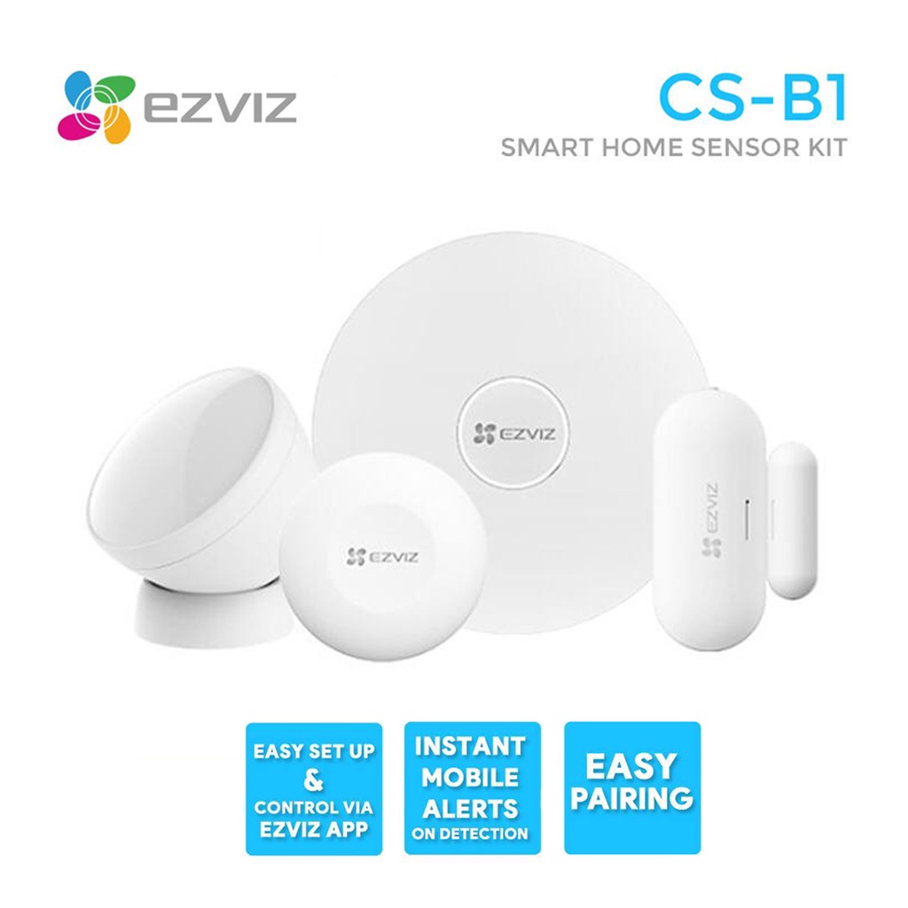 Ezviz CS-B1 4-Piece Wireless Smart Home Alarm Sensor Kit