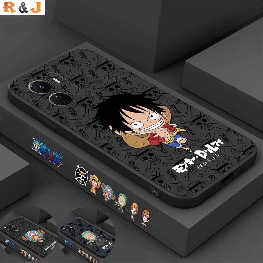 Case Motif Kartun VIVO Y02 V25 V25E Y16 Y35 Y33S Y21T Y21S Y33S Y11 Y12 Y12S Y15 Y17 Y12A Y15A Y15S King of Navigation Sarung Telepon Silikon Hitam