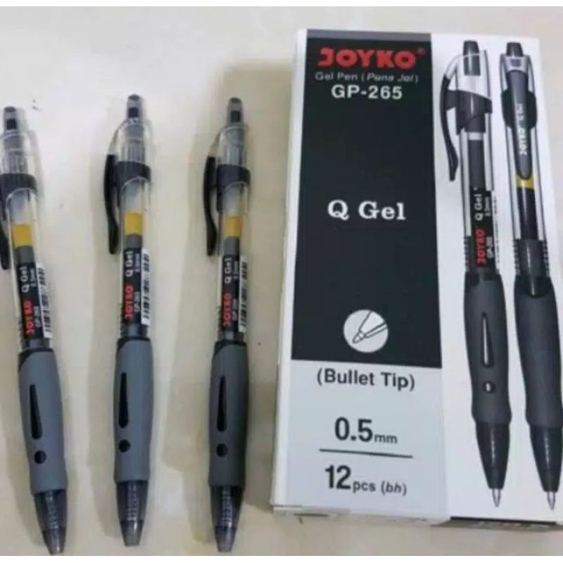 

Terlaris ✨ -BOLPOINT GEL GP-265 JOYKO 1PAK ISI 12 PCS- 2.2.23