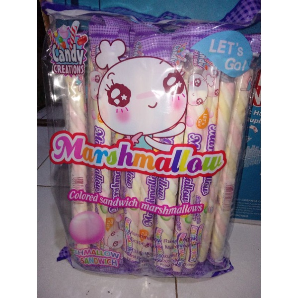 

marshmallow colored sandwich