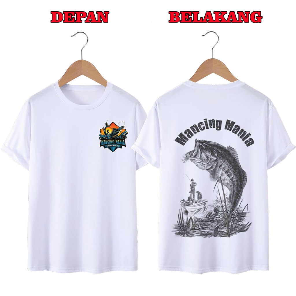 KAOS DISTRO UNISEX PRIA DAN WANITA TERBARU, KAOS JUMBO MANCING PERAHU