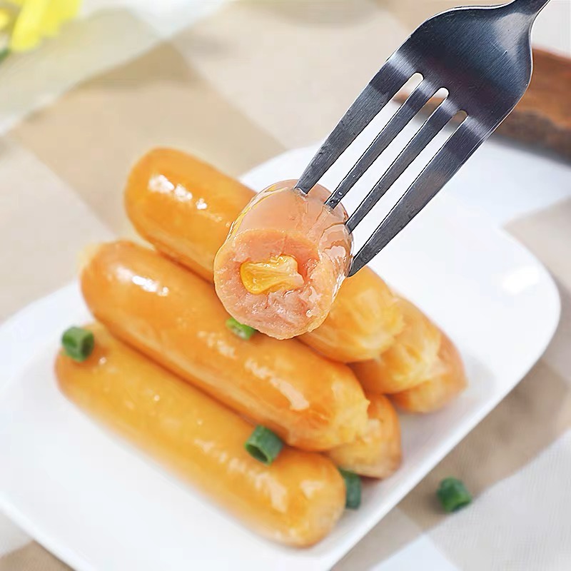 【HALAL】Shikebuwang Corn&amp;Spicy Hotdog Cemilan Instant Sosis Siap Saji 28g 食刻不忘 热狗肠