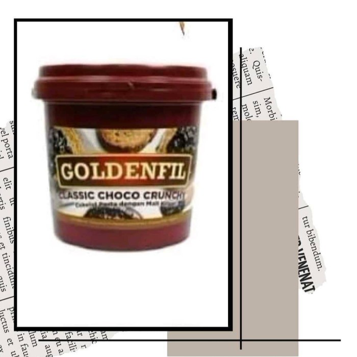 

Terlaris ✨ -PROMO BARU!! GOLDENFIL DARK CHOCO CRUNCHY / SELAI COKLAT 1kg2.2.23
