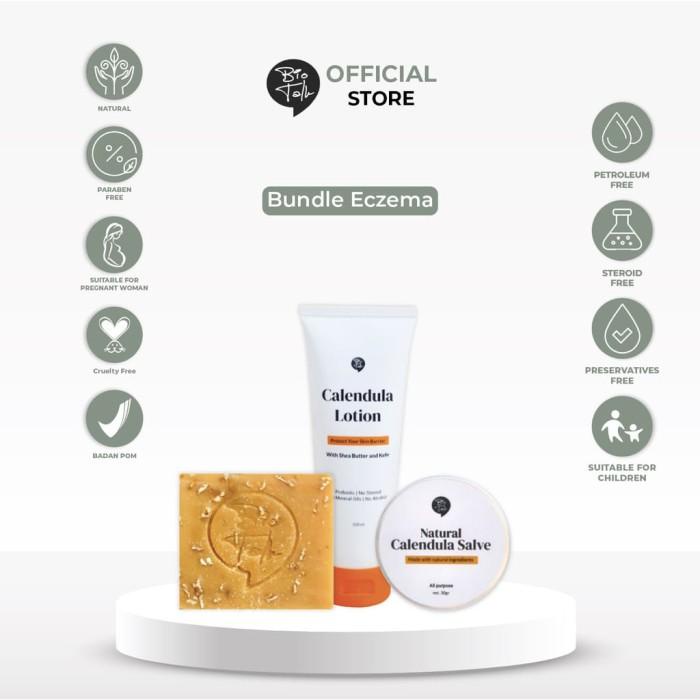 Biotalk Bundle Eczema Psoriasis Eksim Lotion Calendula Healing Salve