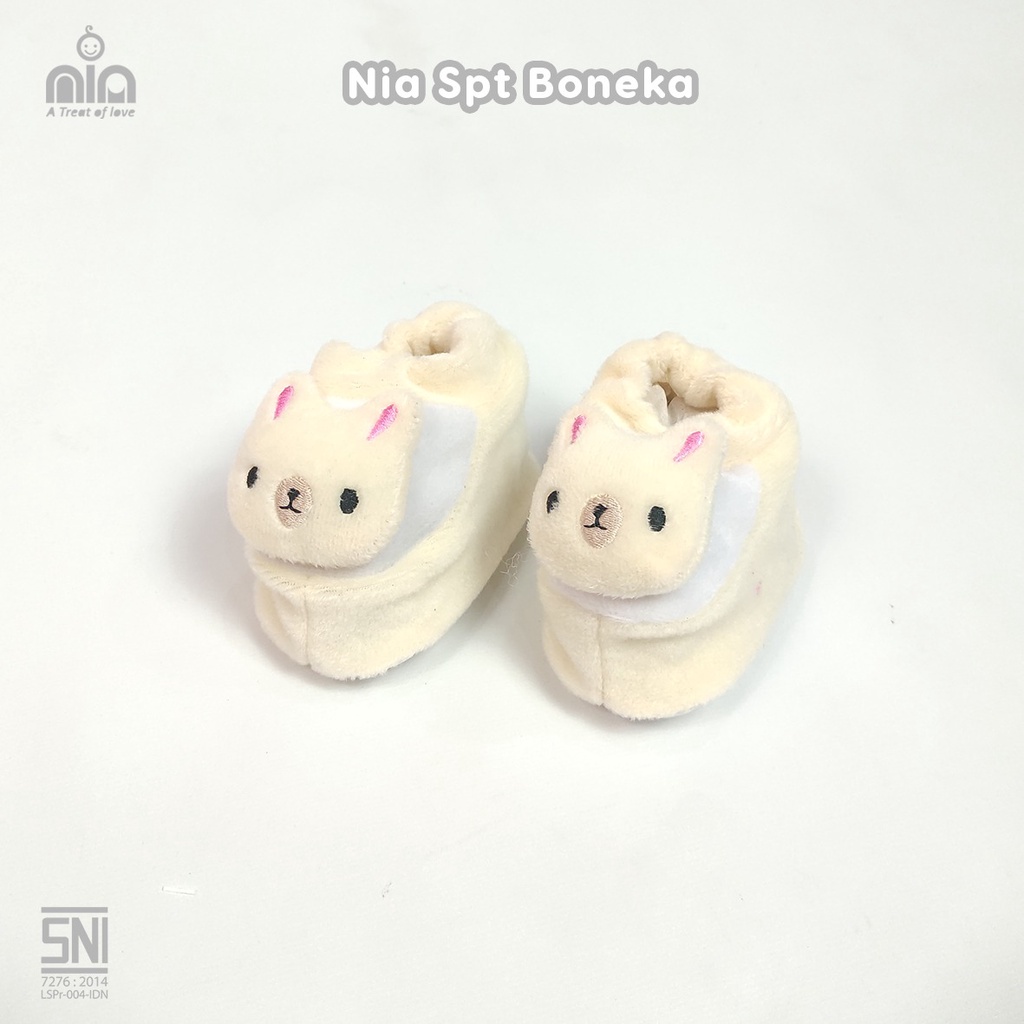 Nia Sepatu Bayi Boneka Sepatu Bulu Boneka Caracter New Born Size 0-6 Bulan Lembut