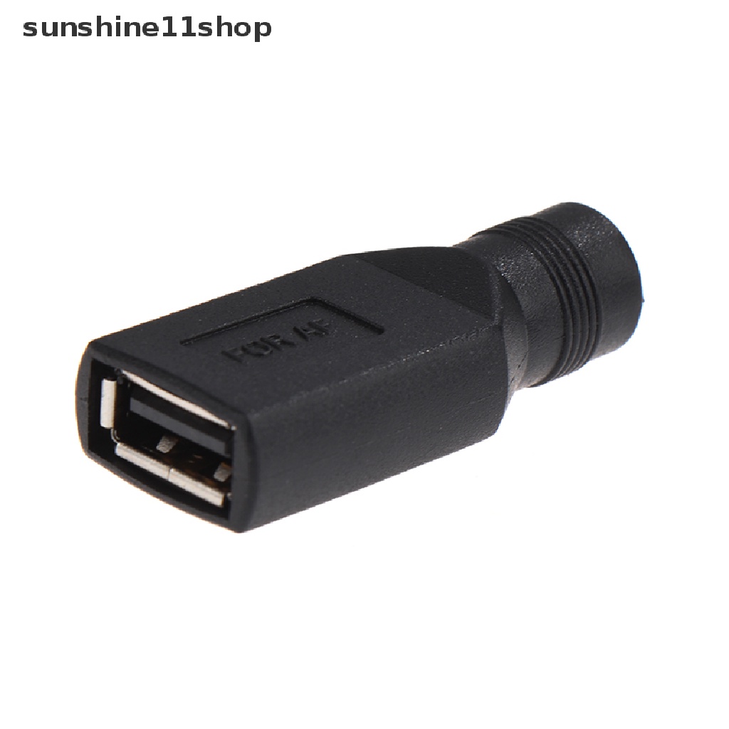 Sho 1Pc Jack DC Female Ke USB 2.0 Male Plug Jack 5V Colokan Listrik Konektor Adaptor N