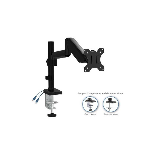 BRACKET MONITOR TV LCD GAS SPRING OXIMUS P100 SWIFEL ROTATE USB 3.0