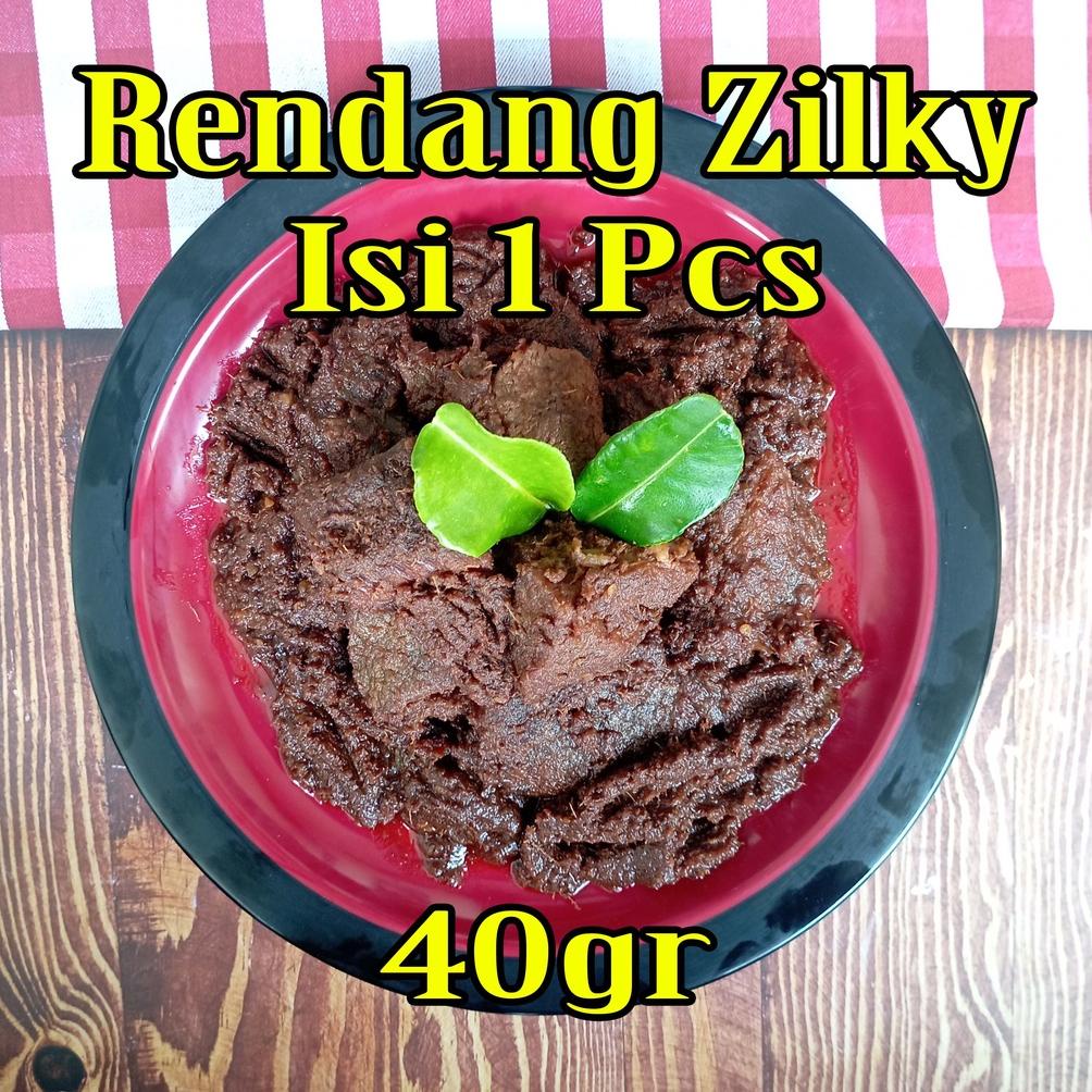 

[KODE VDIKD] Rendang Zilky Isi 1 Pcs Potong Daging Sapi Khas Asli Padang Minang Randang 50gr 50 gr Original Ori Pedas Pedes Salero Food SaleroFood Makanan Kemasan Praktis Siap Saji Bukan Mama Mamah Fuji Puji Murah Enak