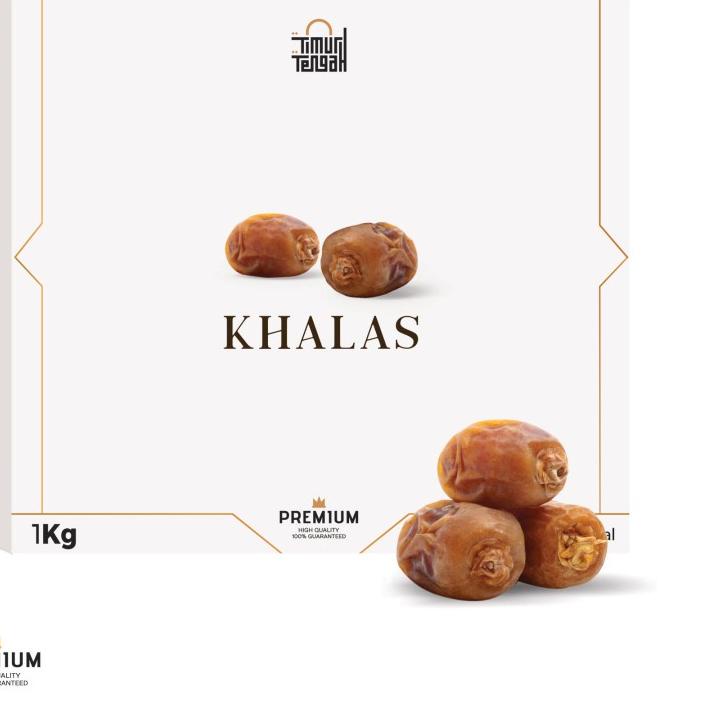 

☟ Timur Tengah Kurma Khalas 1Kg Premium Original High Quality ➽