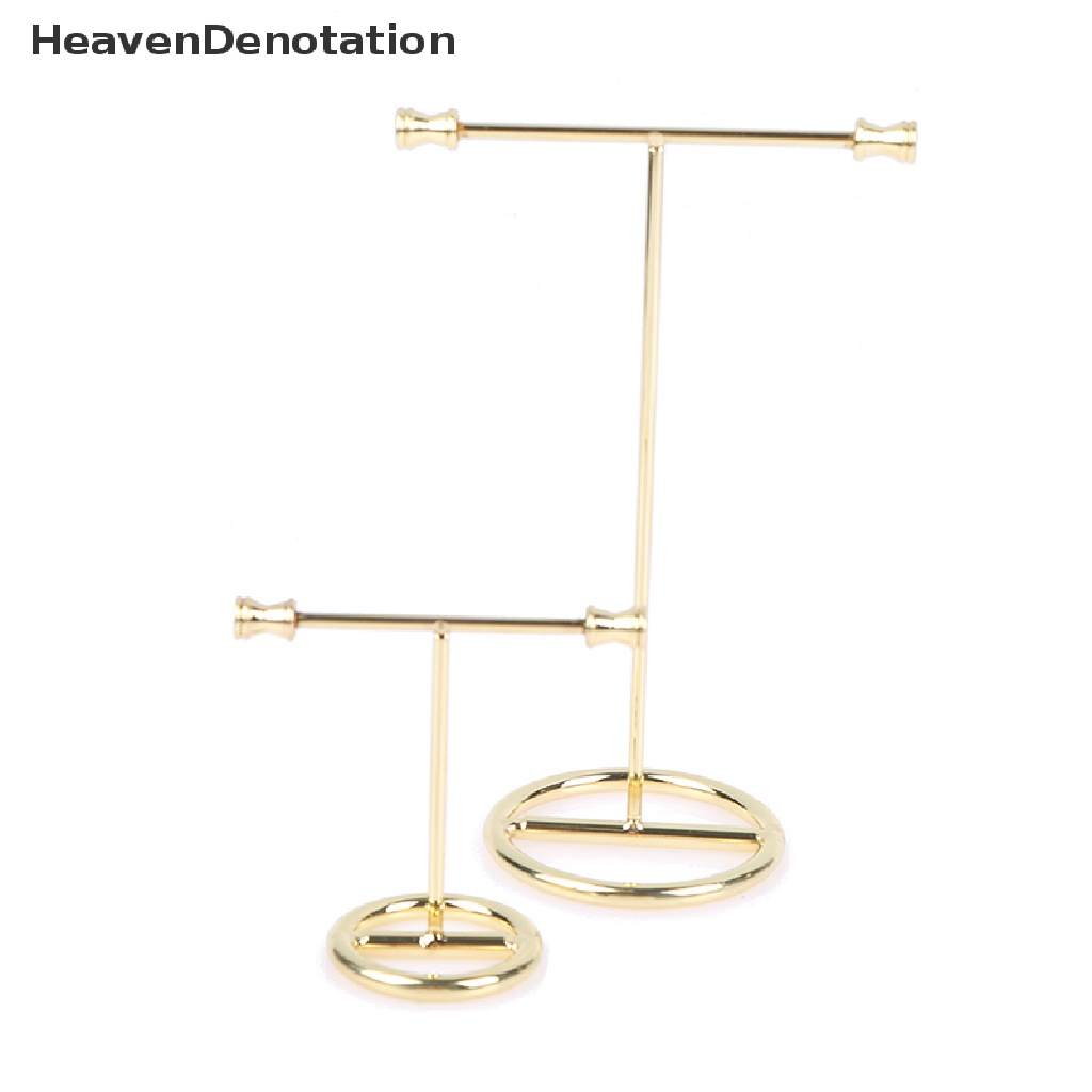 [HeavenDenotation] Stand Display Anting Emas Rak Display Anting Bentuk T Earrings Showcase HDV