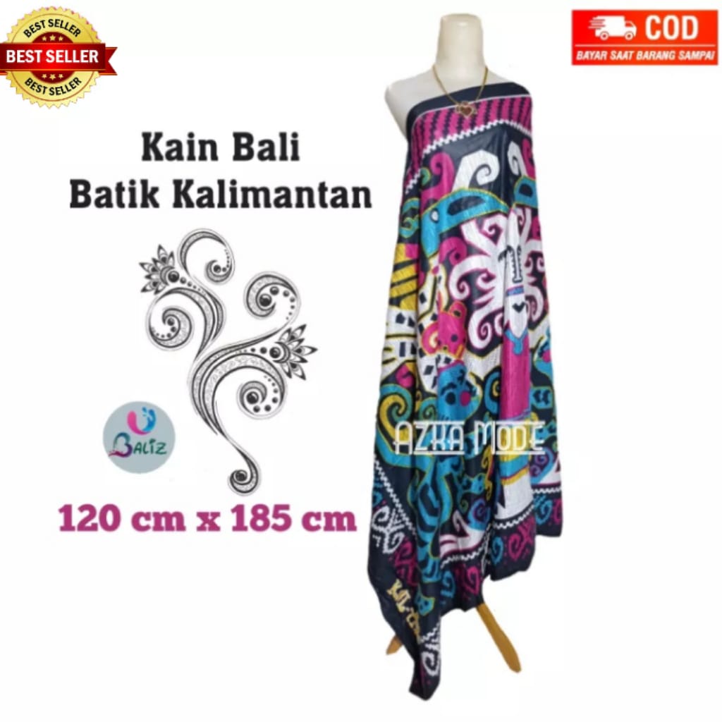 Kain Pantai Kain Bali Pantai - Kain Bali Jumbo Motif New Batik Kalimantan - Sarung Pantai SEMBILAN MODE - Sarung Bali - Kain Pantai - Kain Katun Jepang - Kain Untuk Hiasan Dinding - Kain Untuk Plafon Mobil Truk Dan Mobil 3/4 Lainnya