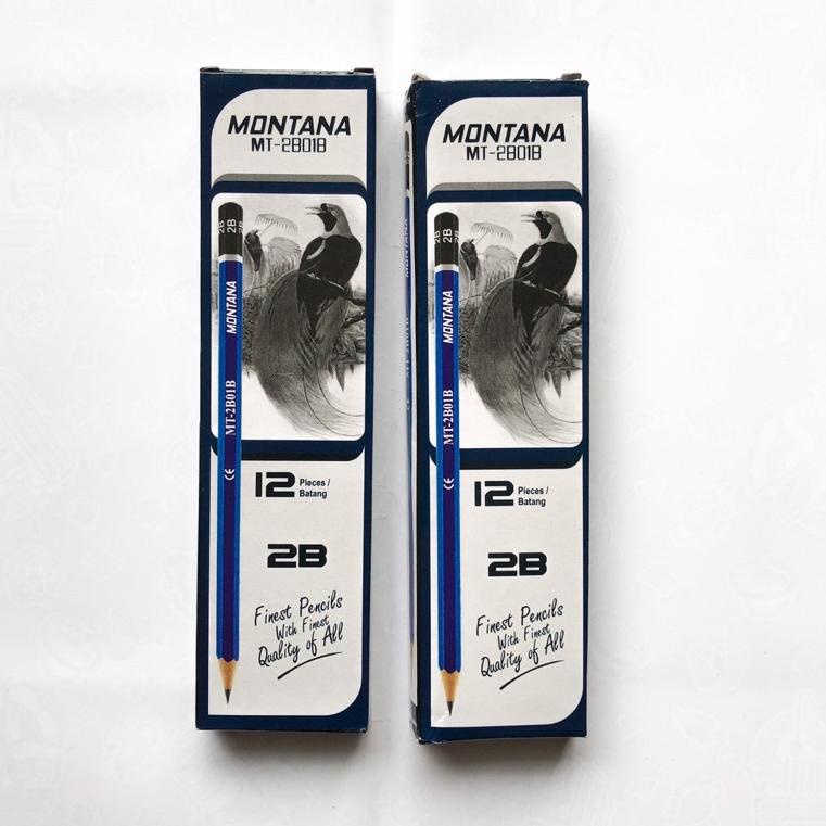 

R77 (12 Pcs) Pensil 2B Montana NEW PRODUCT て