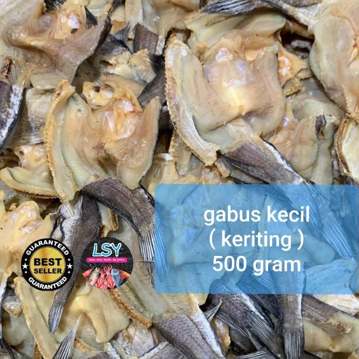 

♚ ikan asin gabus kecil keriting super 500gr ☏