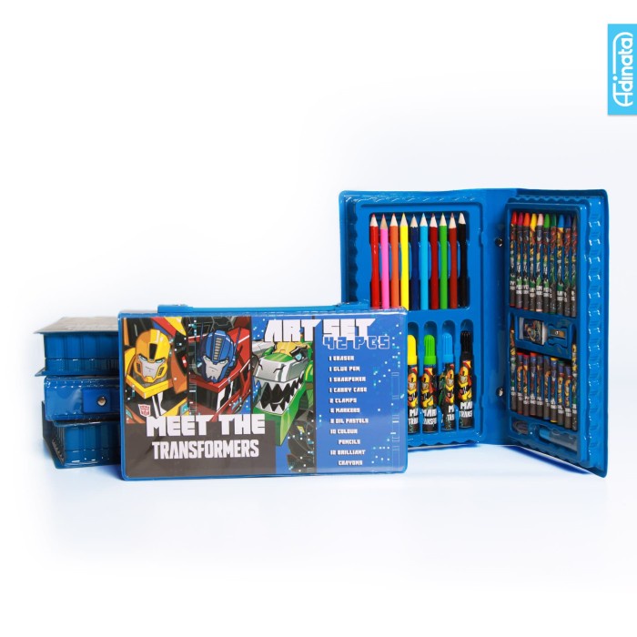 

Terlaris Transformer Art Set 42 Pcs Adinata / Alat Mewarnai / Crayon