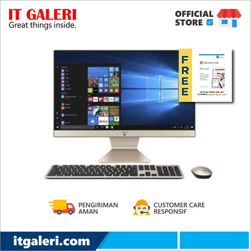 AIO ASUS V222FAK-BA542W CI5-10210U/4GB/256GB/21.5/WIN 1/BLACK
