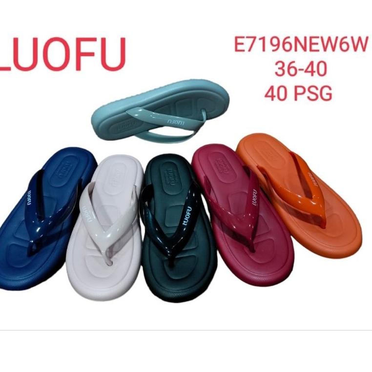 Terlaris LUOFU 7196 BW6W SANDAL JEPIT WANITA