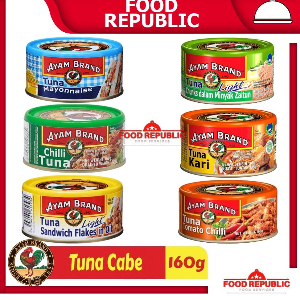 

wdc-90 AYAM BRAND 160 GR IKAN TUNA KALENG RASA TOMAT CHUNKS IN OIL CABE CURRY OLIVE OIL MAYONAISE Ayo Beli Sekarang