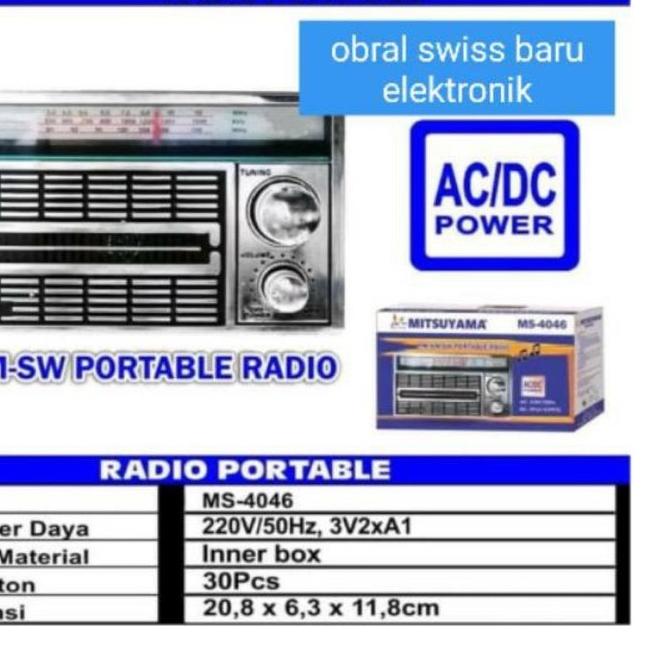 ❇ RADIO PORTABLE - RADIO MITSYUYAMA JADUL-RADIO MODEL JADUL ♔